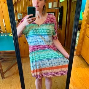 Rainbow Sonoma soft cotton dress with pockets